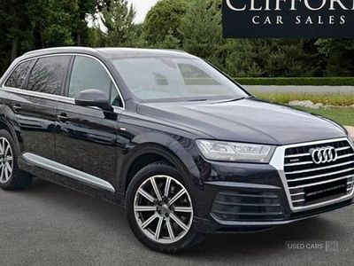 Black Used 2017 Audi Q7 S-Line SUV | £20,995 (A bit pricey)
