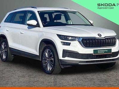 Used Skoda Kodiaq SE L Executive 110 HP (80 kW) 2022 Moon white metallic SUV
