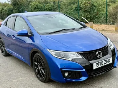 Used Honda Civic Sport 2015 Blue Hatchback