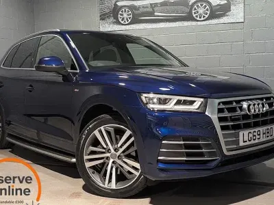 Used Audi Q5 S-Line 245 HP (180 kW) 2019 Blue SUV