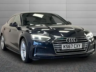 Used Audi A5 S-Line 190 HP (139 kW) 2017 Blue Coupe