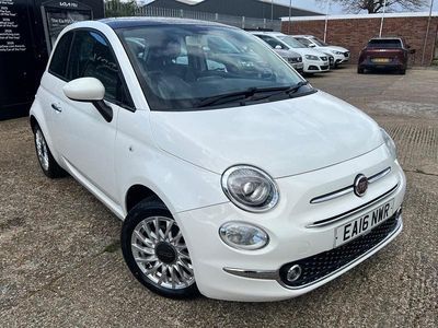 Used Fiat 500 Lounge 69 HP (50 kW) 2016 White Hatchback