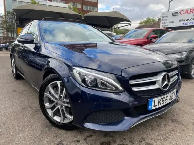 Begagnad Mercedes C200 Premium 2015 Blå Sedan
