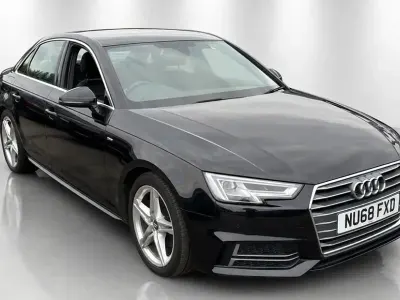 Used Audi A4 S-Line 150 HP (110 kW) 2018 Black Sedan