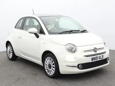 Used Fiat 500 Lounge 69 HP (50 kW) 2019 White Hatchback