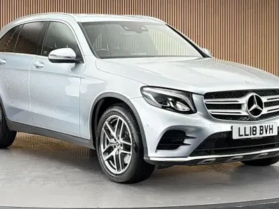 Used Mercedes GLC220 AMG line 170 HP (125 kW) 2018 Silver SUV