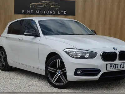 Used BMW 118 Sport Line 150 HP (110 kW) 2017 White Hatchback