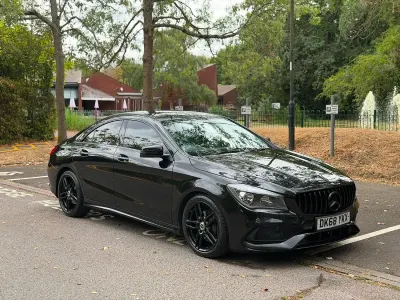 Used Mercedes CLA180 AMG line 2018 Black Coupe