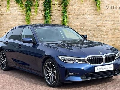 Usado BMW 320 Sport Line 190 CV (139 kW) 2019 Azul Berlina