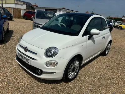 Used Fiat 500 Lounge 69 HP (50 kW) 2016 White Hatchback