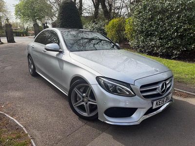 Used Mercedes C250 AMG line 204 HP (150 kW) 2015 Silver Sedan