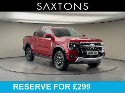 Used Ford Ranger Platinum 240 HP (176 kW) 2024 Lucid red tc/red carpet tc Pickup