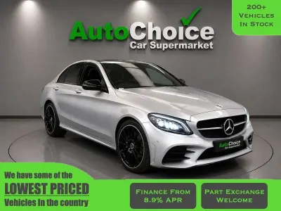 Used Mercedes C220 AMG line 194 HP (142 kW) 2021 Silver Sedan