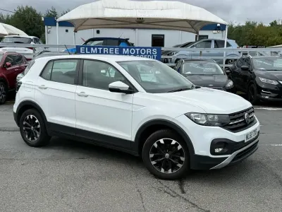 Used VW T-Cross Edition 95 HP (69 kW) 2019 White SUV