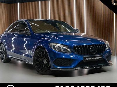 Used Mercedes C220 AMG Line Premium 170 HP (125 kW) 2018 Blue Sedan