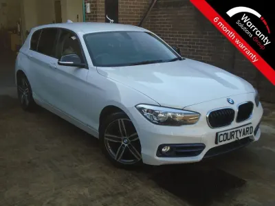 Używany BMW 118 Sport Line 136 KM (100 kW) 2018 Biały Hatchback