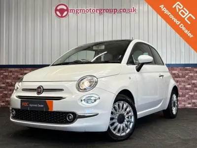 Used Fiat 500 Lounge 69 HP (50 kW) 2017 White Hatchback