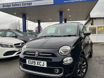 Black Used 2019 Fiat 500 S Hatchback | £7,495 (Fair price)