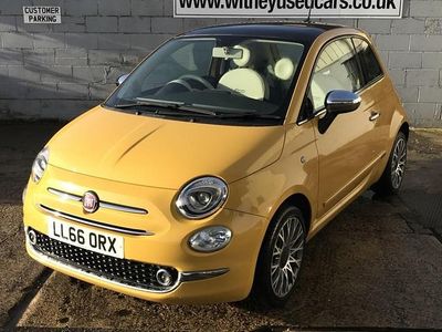 Yellow Used 2016 Fiat 500 Lounge Hatchback | £5,995 (A bit pricey)