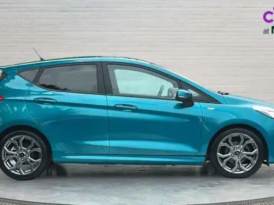 Used Ford Fiesta ST-Line 100 HP (73 kW) 2018 Blue Hatchback