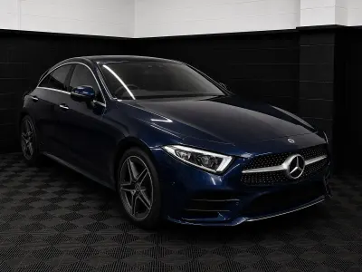 Used Mercedes CLS350 AMG Line Premium Plus 286 HP (210 kW) 2018 Blue Coupe