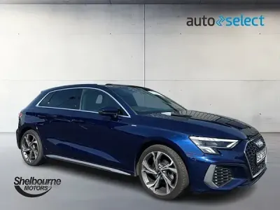 Used Audi A3 S-Line 110 HP (80 kW) 2023 Blue Sedan