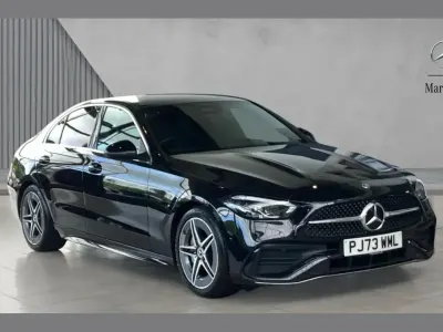 Used Mercedes C200 AMG line 200 HP (147 kW) 2023 Black Sedan