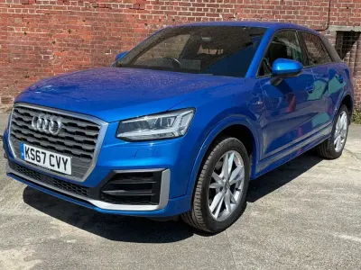 Used Audi Q2 S-Line 150 HP (110 kW) 2018 Blue SUV