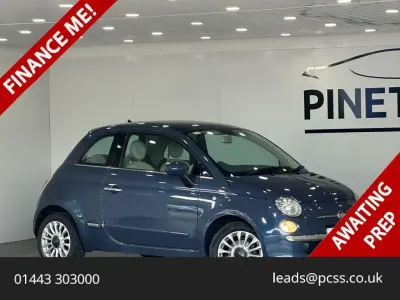 Used Fiat 500 Lounge 69 HP (50 kW) 2014 Blue Hatchback