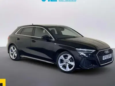 Used Audi A3 Sportback S-Line 150 HP (110 kW) 2022 Black Hatchback