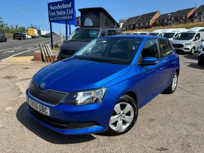 Used Skoda Fabia SE 90 HP (66 kW) 2016 Blue Hatchback