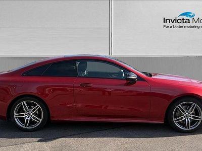Used Mercedes E220 AMG Line Premium 194 HP (142 kW) 2019 Designo hyacinth red Coupe