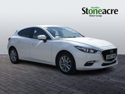 Begagnad Mazda 3 120 HK (88 kW) 2017 Vit Halvkombi
