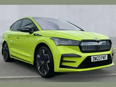 Used Skoda Enyaq iV vRS 219 kW (299 HP) 2023 Hyper green SUV
