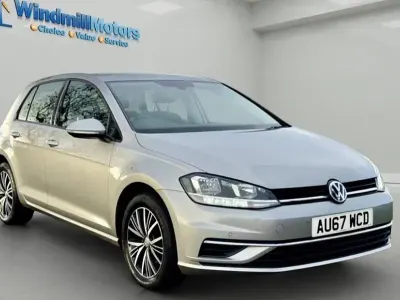 Used VW Golf VII SE 110 HP (80 kW) 2017 Silver Hatchback