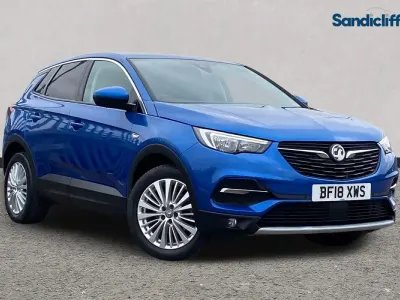Used Vauxhall Grandland X Sport 130 HP (95 kW) 2018 Blue SUV