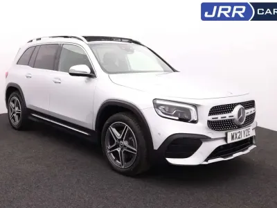 Second-hand Mercedes GLB200 AMG Line Premium Plus 163 CP (119 kW) 2021 Argintiu SUV