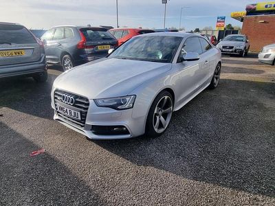 Used Audi A5 Black Edition 177 HP (130 kW) 2015 Silver Coupe