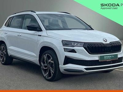 Used Skoda Karoq SportLine 150 HP (110 kW) 2026 Moon white metallic SUV