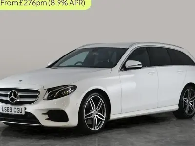 Gebraucht Mercedes E220 AMG line 194 PS (142 kW) 2019 Weiß Kombi