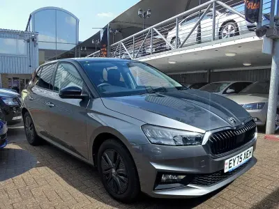 Used Skoda Fabia Design Edition 94 HP (69 kW) 2025 Graphite grey metallic black magic pearl effect Hatchback
