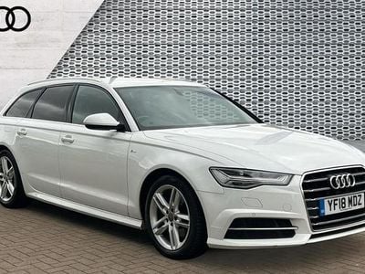 Used Audi A6 S-Line 190 HP (139 kW) 2018 Ibis white Estate