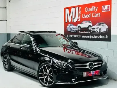 Used Mercedes C250 AMG line 2017 Black Sedan
