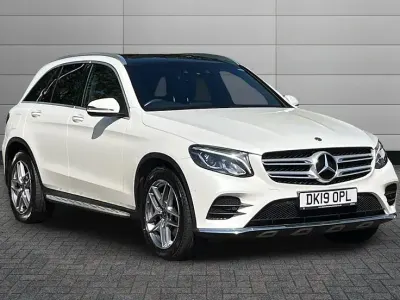 Used Mercedes GLC220 AMG line 168 HP (123 kW) 2019 Polar white SUV