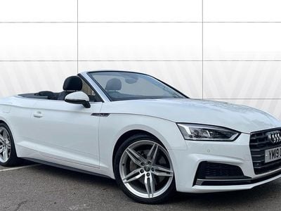 Used Audi A5 Cabriolet S-Line 252 HP (185 kW) 2019 White Cabriolet