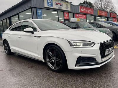 Used Audi A5 Sportback S-Line 150 HP (110 kW) 2018 White Hatchback