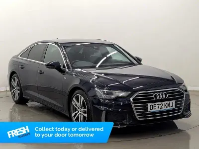 Used Audi A6 S-Line 204 HP (150 kW) 2022 Blue Sedan