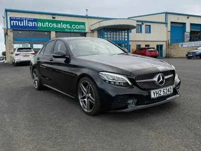 Used Mercedes C220 AMG line 194 HP (142 kW) 2019 Black Sedan