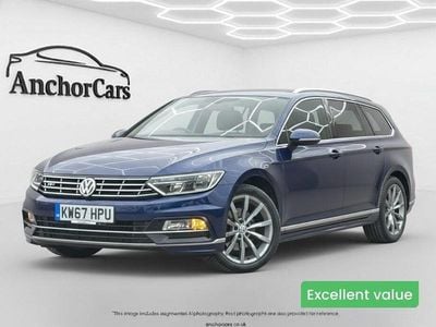 Used VW Passat R-line 150 HP (110 kW) 2017 Blue Estate