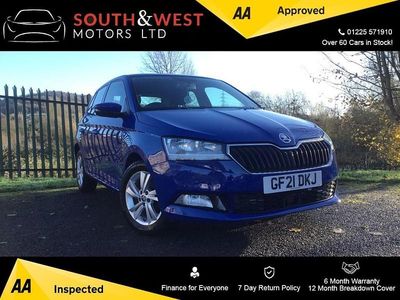 Blue Used 2021 Skoda Fabia SE Hatchback | £8,475 (Fair price)